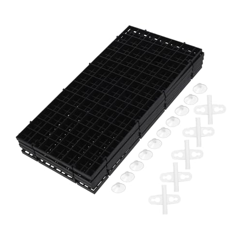 VILLFUL 1 Satz Aquarium Trennwand Set Teiliges Fischtank Separator Tray mit Saugnäpfen Unterteilung für Aquarien Einfache Installation und Vielseitige Nutzung als Filter Zufällige Farbe von VILLFUL