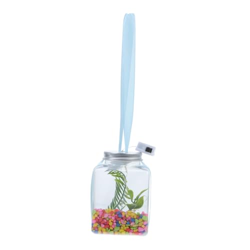 VILLFUL 1satz Transparentes Aquarium Mit -Beleuchtung Kleiner Dekorativer Fischbehälter Für Hydroponikpflanzen Für Zuhause Büro Und Geschäfte von VILLFUL
