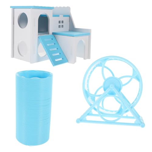 VILLFUL 1 Satz Hamster Spielzeugset Teilig Faltbarer Tunnel Spielhaus und Laufrad für Meerschweinchen und Kleintiere Sicheres und Langlebiges Material für Spaß und Bewegung im Käfig VILLFUL 1 Satz Hamster Spielzeugset Teilig Faltbarer Tunnel Spielhaus und Laufrad für Meerschweinchen und Kleintiere Sicheres und Langlebiges Material für Spaß und Bewegung im Käfig von VILLFUL