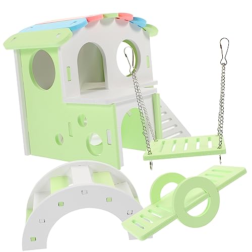 VILLFUL Stabiles Hamsterspielzeug Nest Versteck Brücke und Leiter Meerschweinchen-Spielhaus 4-teilig VILLFUL Stabiles Hamsterspielzeug Nest Versteck Brücke und Leiter Meerschweinchen-Spielhaus 4-teilig von VILLFUL