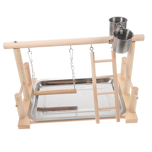 VILLFUL Papagei-fitnessstudio-Set Vogel-Spiel-fitnessstudio Vogel-spielständer Nest Holz-laufstall Für Nymphensittiche Conure Sittiche Gesundheitsübungen VILLFUL Papagei-fitnessstudio-Set Vogel-Spiel-fitnessstudio Vogel-spielständer Nest Holz-laufstall Für Nymphensittiche Conure Sittiche Gesundheitsübungen von VILLFUL