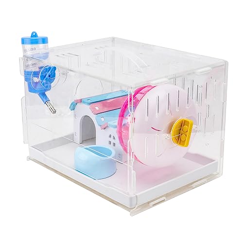 VILLFUL Käfig für Hamster Schubladentyp Chinchilla-freundlich Acryl kompakt und leicht zu bewegen Hamstervilla zufällige Farbe VILLFUL Käfig für Hamster Schubladentyp Chinchilla-freundlich Acryl kompakt und leicht zu bewegen Hamstervilla zufällige Farbe von VILLFUL