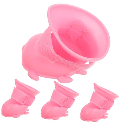 VILLFUL 1 Satz wasserdichte Hundeschuhe für Jahreszeiten Verstellbare rutschfeste Pfotenschutz aus TPR für Hunde Praktische und Stylische Regenboots für Draußen und Drinnen VILLFUL 1 Satz wasserdichte Hundeschuhe für Jahreszeiten Verstellbare rutschfeste Pfotenschutz aus TPR für Hunde Praktische und Stylische Regenboots für Draußen und Drinnen von VILLFUL
