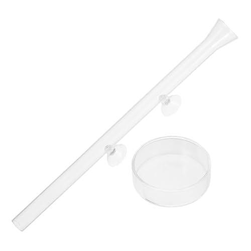 VILLFUL 1 Set Aquarium Futterspender, Aquarium Fischfutterspender, Garnelen Und Schüssel Tank Schüsseln, Garnelen Gerichte, Acryl Fisch Betta Urlaubs Futterspender, Aquarium Zubehör von VILLFUL