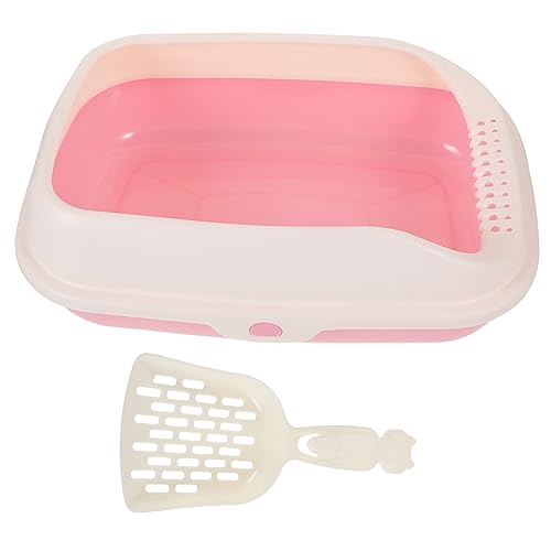 VILLFUL 1satz Katze Katzenstreu Box Halbgeschlossene Katzentoilette Für Kätzchen Praktische Reinigung Einfache Handhabung Für Zuhause Und Tierbedarf von VILLFUL
