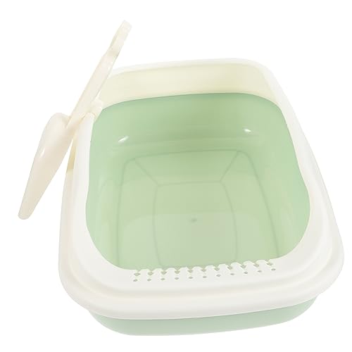 VILLFUL 1 Set-Box Katzentoilette streuwanne abfallbehälter Katzenklo für Katzenbabys Katzenklo mit Abdeckung trashcan Mülleimer Katzenversorgung Katze Bettpfanne Plastik Light Green VILLFUL 1 Set-Box Katzentoilette streuwanne abfallbehälter Katzenklo für Katzenbabys Katzenklo mit Abdeckung trashcan Mülleimer Katzenversorgung Katze Bettpfanne Plastik Light Green von VILLFUL
