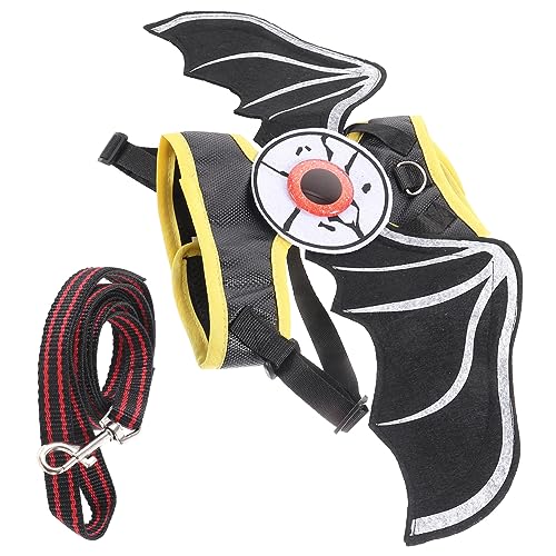 VILLFUL Fledermaus-Stil Katzenweste Leine Kit Haustier Cliers Für Katzen Katze Walking Seil von VILLFUL