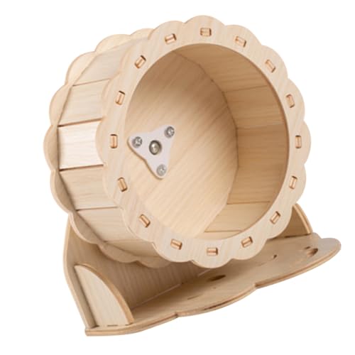 VILLFUL 1 Set Hamster Laufrad Aus Holz Igel Laufrad Geräuschloses Hamster Laufrad Hamster Zubehör Geräuschloses Hamsterrad Spielzeug Geräuschloses Rennmäusenrad Geräuscharmes von VILLFUL