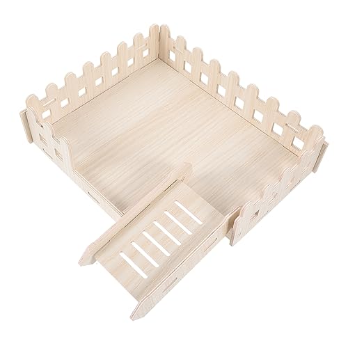VILLFUL Sprungturm Aus Massivholz Für Hamster Kleintier-Spielzeug Mit Kletterleiter Plattform Für Hamsterkäfig Geeignet Für Kleine Haustiere von VILLFUL