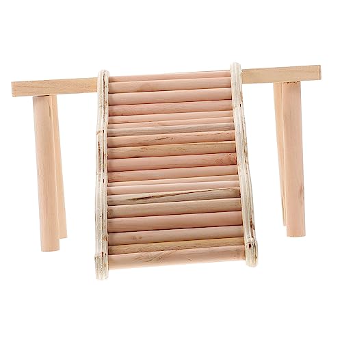 VILLFUL Holzspielzeug Für Kleintiere Hamsterplattform Mit Leiter Kletterplatte Für Hamster Und Andere Kleintiere Geeignet Zum Klettern Und Spielen von VILLFUL