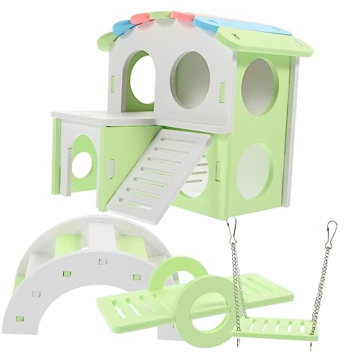 VILLFUL Hamsterspielzeugnest Hamsterhaus Mit Leiter Spielzeug Für Hamster Und Meerschweinchen Wiederverwendbar von VILLFUL
