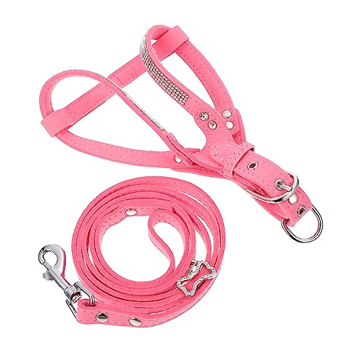VILLFUL Hundegeschirr Satz Mit Leine Haustierkleidung Verstellbar Atmungsaktiv Leichtgewicht Weste Mit Strassnieten VILLFUL Hundegeschirr Satz Mit Leine Haustierkleidung Verstellbar Atmungsaktiv Leichtgewicht Weste Mit Strassnieten von VILLFUL
