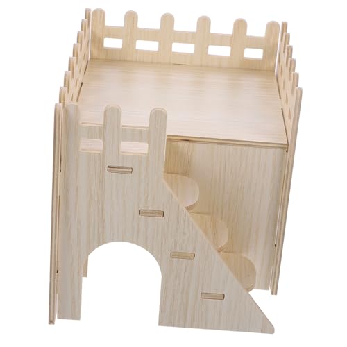 VILLFUL 1 Set Meerschweinchen Labyrinth, Entzückendes Rattenhaus, Hamsterversorgung, Verschleißfestes Rattenversteck, Zartes Hamsterhaus, Hölzernes Rattenversteck, Hamsterhäuser Und von VILLFUL