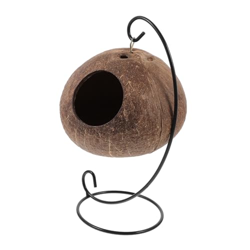 VILLFUL Kokosnussschalen-nestschaukelbett Für Hamster-lebensraum Meerschweinchen-hängematte Versteck von VILLFUL