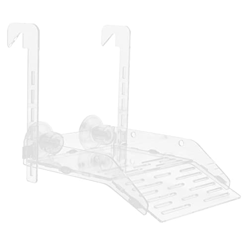 VILLFUL Sonnendock Für Schildkröten Hängende Sonnenplattform Mit Saugnapf Aus Acryl Stabil Und Langlebig Geeignet Für Wasserschildkröten Und Reptilien von VILLFUL