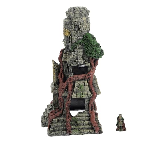 VILLFUL 1 Stück Aquarium Dekoration Tempel Ornament aus Harz für Fischbehälter Simulation Eines Gotteshauses für Süß und Salzwasserumgebungen Sicheres Versteck für Fische VILLFUL 1 Stück Aquarium Dekoration Tempel Ornament aus Harz für Fischbehälter Simulation Eines Gotteshauses für Süß und Salzwasserumgebungen Sicheres Versteck für Fische von VILLFUL