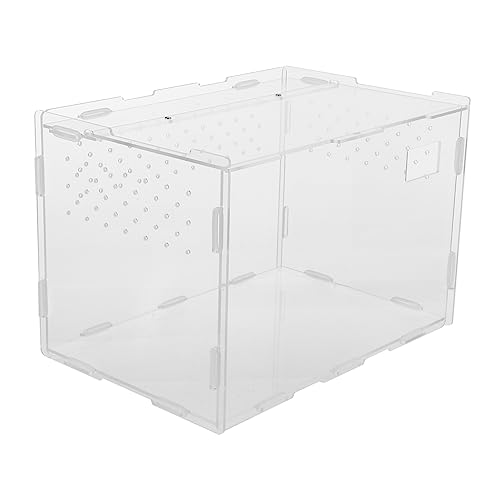 VILLFUL Einfach Gestaltete Zuchtbox Aus Acryl Für Reptilien Zur Sicheren Präsentation Und Zum Ausruhen Der Tiere von VILLFUL