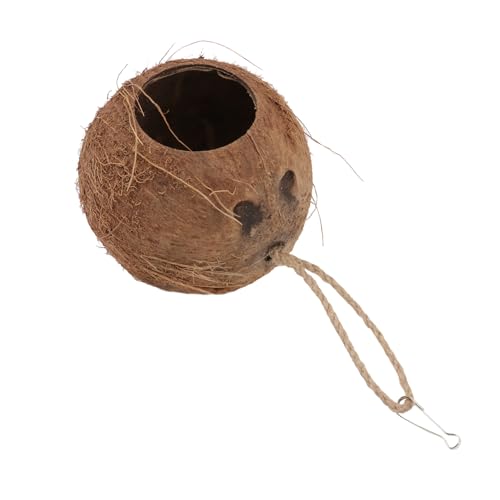 VILLFUL Hängendes Nest Für Vögel Natürliche Kokosnussschale Versteck Multifunktionale Haustierhöhle VILLFUL Hängendes Nest Für Vögel Natürliche Kokosnussschale Versteck Multifunktionale Haustierhöhle von VILLFUL