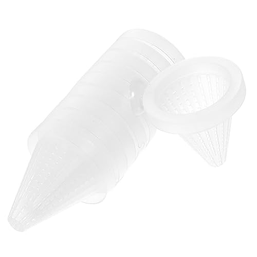 VILLFUL 10 STK Kegel-Feeder Futterspender für Aquarienfische Garnelenhalter Schwimmender Futterspender für Fische Wurmbecherwurm Wurmfutterkegel Cone Wurm Feeder konisch Zubringer Trichter von VILLFUL