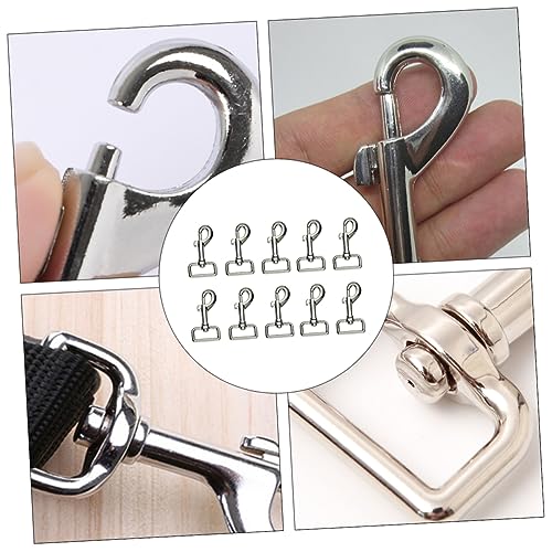 VILLFUL 10 Stück Teiliges Karabinerhaken aus Zinklegierung Drehbarer Snap Haken Stabiler Pet Swivel Eye Clip für Hundeleinen Schlüsselanhänger und DIY Zubehör VILLFUL 10 Stück Teiliges Karabinerhaken aus Zinklegierung Drehbarer Snap Haken Stabiler Pet Swivel Eye Clip für Hundeleinen Schlüsselanhänger und DIY Zubehör von VILLFUL