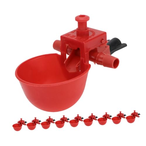 VILLFUL 10 Stück Wassernapf Für Tauben Und Hühner, Taubenfutterspender, Vogelwasserspender, Vogelwasserbrunnen, Taubenwasserspender, Kunststoff Wachteltränke, von VILLFUL
