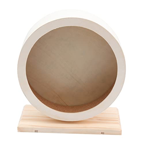 VILLFUL Laufrad Aus Holz Für Hamster rutschfeste Scheibe Fitnessspielzeug Für Haustiere Bequemes Training Mit Zehennägeln Für Hamster von VILLFUL