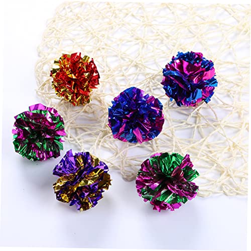 VILLFUL Katzenspielzeugbälle 10 Stück Knisterbälle Katzenspielzeug quietschende interaktive Katzenspielzeugbälle für Haustiere Katzen und Kätzchen Textur zufällige Farbe VILLFUL Katzenspielzeugbälle 10 Stück Knisterbälle Katzenspielzeug quietschende interaktive Katzenspielzeugbälle für Haustiere Katzen und Kätzchen Textur zufällige Farbe von VILLFUL