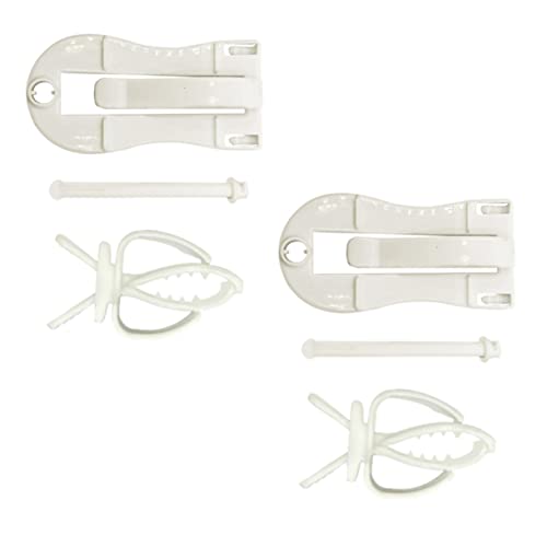 VILLFUL 12 STK Cutbone-Clip Vögel Spielzeug Käfig-Feeder-Clip Papageienfrucht Vogelzubehör vogelfutterspender vogelfutterhäuschen Heimtierbedarf Cuttlebone Fester Clip Plastik Weiß von VILLFUL