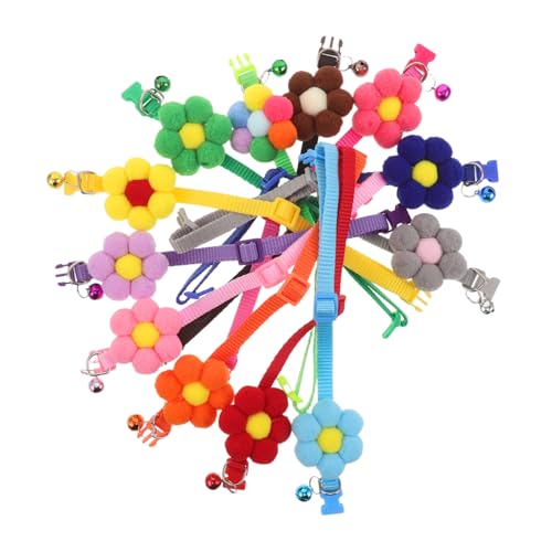 VILLFUL 12 Stück Teiliges Verstellbare Katzenhalsbänder mit Blumenmotiv und Glöckchen Leichte Hautfreundliche für Kleine und Mittelgroße Hunde Komfortabel und Sicher für Alltag und VILLFUL 12 Stück Teiliges Verstellbare Katzenhalsbänder mit Blumenmotiv und Glöckchen Leichte Hautfreundliche für Kleine und Mittelgroße Hunde Komfortabel und Sicher für Alltag und von VILLFUL