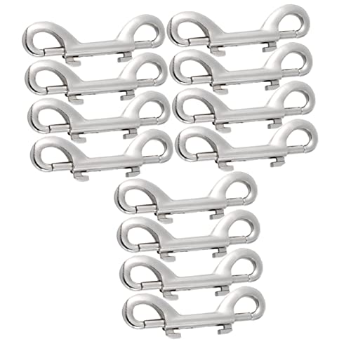 VILLFUL 12 X Karabinerhaken Metall Mit Bolzen Doppelseitige Haken Für Hundeleinen Rucksäcke Innendekorationen von VILLFUL