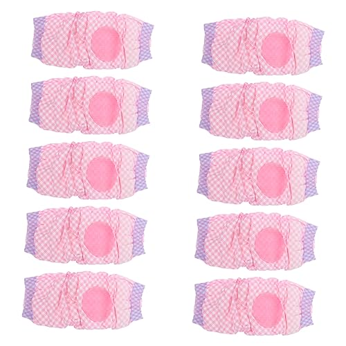 VILLFUL 12st Haustierwindeln Menstruationswindeln Für Hunde Wickel Für ännliche Hunde Hundewindelhose Welpen Windeln ännlich Hündchen Windeln Weiblich Hunde-PIPI-pad Rosa Ballaststoff von VILLFUL