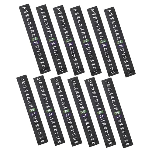 VILLFUL Tankthermometer für Aquarien 12 Stück Digitale Aufkleberstreifen auf dem Thermometer zur Messung im Aquarium VILLFUL Tankthermometer für Aquarien 12 Stück Digitale Aufkleberstreifen auf dem Thermometer zur Messung im Aquarium von VILLFUL