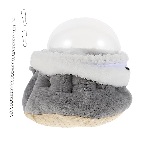 VILLFUL Superwarmes Hamsternest Bett Schlafnest Für Haustiere Acrylmaterial Bequem Für Chinchilla-hamsterhaus Grau S VILLFUL Superwarmes Hamsternest Bett Schlafnest Für Haustiere Acrylmaterial Bequem Für Chinchilla-hamsterhaus Grau S von VILLFUL