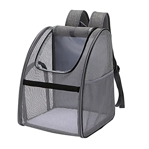 VILLFUL Hochelastischer Haustier-Rucksack Atmungsaktive Netz-haustiertasche Für Katzen Und Hunde Kompakte Schulter-haustiertragetasche Katzen-Reisetasche Schwarz von VILLFUL