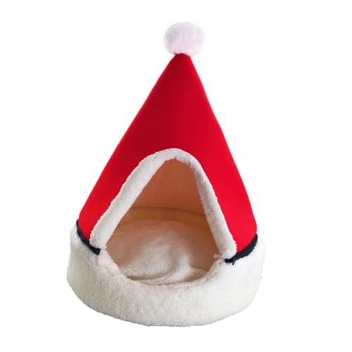 VILLFUL 1Stk Weihnachtshaustiernest Katzen Wärmebett Weihnachten Winter pet Nest Hunde Kuscheltier hundekuscheltiere Zelt Hundenestmatte Nestmatte für Haustiere Jurte Haustierbett Zwinger von VILLFUL