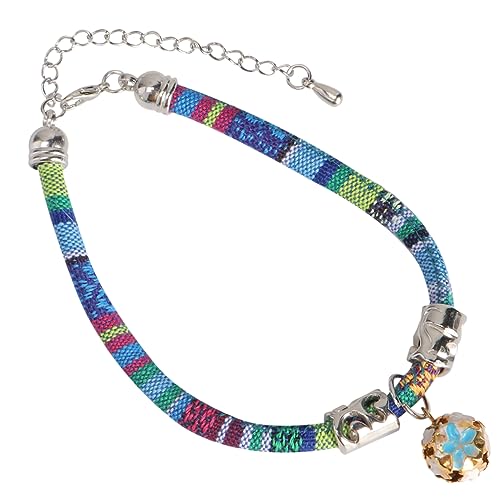 VILLFUL Ethnisches Für Katzenzubehör Katzenkette Haustierhalsband Modehalsband Aus Baumwolltuch Elastisch Und Sicher Mit Ethno-Design Für Alltag Partykostüm von VILLFUL