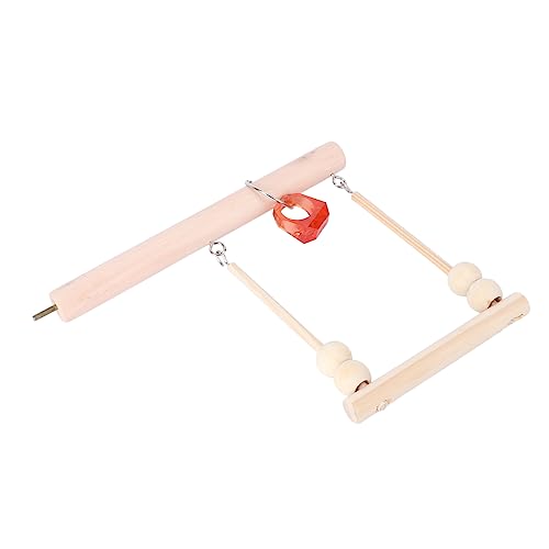 VILLFUL Papagei Spielständer Spielzeug Holzgestell Vogel Übung Sitzstange Für Papagei Spielzeug von VILLFUL