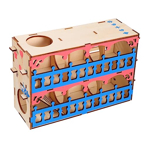 VILLFUL 1stk Hamster-Villa-Labyrinth Hamsterverstecke Kletterspielzeug Tierisches Spielzeug Spielset Holz Zuckergleiter Spielzeug Hamsterröhren Klein Erröten Hölzern Europäischer Stil von VILLFUL