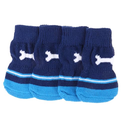 VILLFUL 2 Paar Haustiersocken Waschbare Baumwollsocken Hundebedarf Entzückende Pfotenschützer Auswechselbare Baumwollsocken Verschleißfeste Hundepfotenschützer Socken Für Hunde Kompakte von VILLFUL