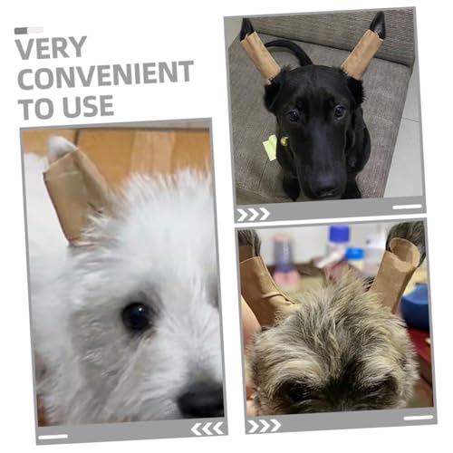 VILLFUL 2 Paare Hundepflege Hund Ohr Steh Hilfe Aufkleber Ohrkorrektur Klebestreifen für Stehende Ohren bei Hunden Sanfte Unterstützung frei von Verletzung des Gehörgangs von VILLFUL