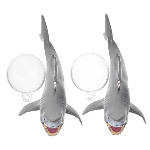 VILLFUL 2 Sätze Aquarium-Hai-Dekoration schwimmende Aquarienverzierung Hai-Skulptur Ozean von VILLFUL