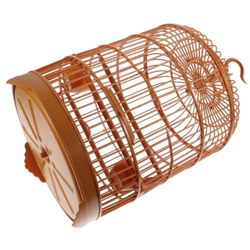 VILLFUL 2 Sets Vogelkäfig für Haustiere Papageien Hängehaken Kunststoff Vogelkäfig für Nymphensittiche Käfig Leicht Zu Reinigen Runde Form von VILLFUL