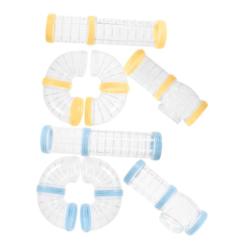 VILLFUL 2 Sets Hamsterröhren Kit, Hamsterröhren, DIY Hamsterröhren Spielzeug, Röhrenspielzeug Für Kleintiere, Kunststoff Hamsterröhren Tunnel Für Hamster Haustierkäfig Zubehör, von VILLFUL