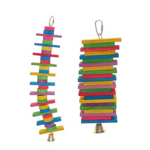 VILLFUL 2 Stck Parrot Kauspielzeug Teilig Buntes Holzspielzeug Molarenpflege für Vögel Haustier Kauartikel Geeignet als Käfigzubehör zur Beschäftigung und Zahnpflege von Zufällige Farbe VILLFUL 2 Stck Parrot Kauspielzeug Teilig Buntes Holzspielzeug Molarenpflege für Vögel Haustier Kauartikel Geeignet als Käfigzubehör zur Beschäftigung und Zahnpflege von Zufällige Farbe von VILLFUL