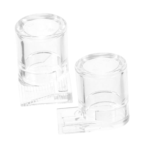 VILLFUL 2 Stück Ant Wasserspender aus Transparentem Langlebige Ameisen Tränke und Gecko Tank Zubehör Zuverlässiger Reptilien Wassernapf für Haustiere Einfach Wasserstand Kontrollierbar von VILLFUL