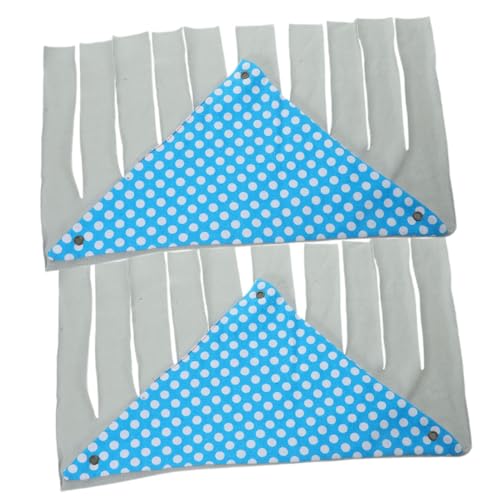 VILLFUL 2 Stück Eckversteck für Kleintiere für Meerschweinchen und Andere Haustiere aus Waschbar Sicher Quasten Design von VILLFUL