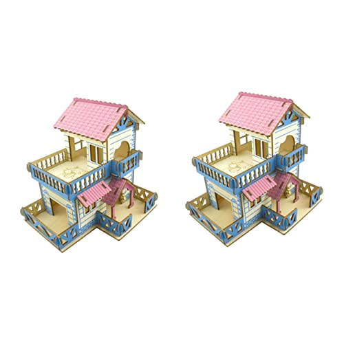 VILLFUL 2 Stücke Doppel-Geschichte Holz Hamster Villa Indoor Haustier Käfig Log Holz Konstruktion Sicher VILLFUL 2 Stücke Doppel-Geschichte Holz Hamster Villa Indoor Haustier Käfig Log Holz Konstruktion Sicher von VILLFUL