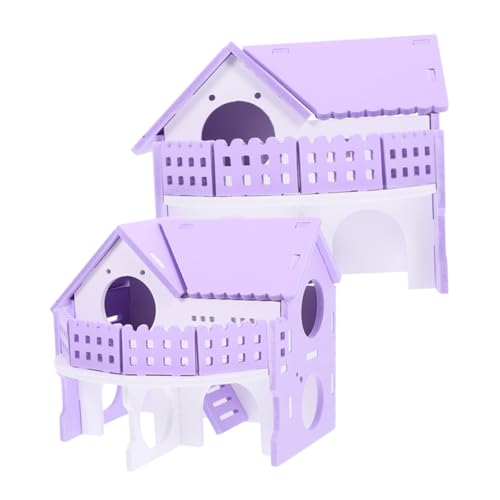 VILLFUL 2stücke Meerschweinchenhaus Doppel-Schicht Villa Aus PVC Lebensraum Spielzeug Für Hamster Meerschweinchen Ratten Und Kleintiere Versteckhaus Dekor VILLFUL 2stücke Meerschweinchenhaus Doppel-Schicht Villa Aus PVC Lebensraum Spielzeug Für Hamster Meerschweinchen Ratten Und Kleintiere Versteckhaus Dekor von VILLFUL