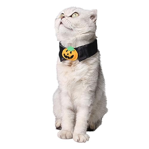 VILLFUL Verstellbares Haustierhalsband 2 Stück Halloween-Kürbis- für Katzen Polyester Haustiersport VILLFUL Verstellbares Haustierhalsband 2 Stück Halloween-Kürbis- für Katzen Polyester Haustiersport von VILLFUL