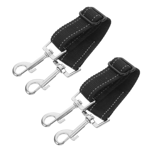 VILLFUL 2 Stück Hundehalsbandverbinder, Hundehalsbandclips, Hundeleinenverschluss, Hunde Backup Haken, Verkehrsverlängerung, Hunde Autositz Leinenbefestigung, Hundesicherheitsclip, von VILLFUL